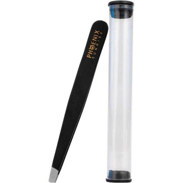 Phoenix Sunrise with 9.5cm slanted tweezers captures even the finest hairs and removes each hair from the root, non-slip handle for easy and safe handling, made of 100% stainless steel.