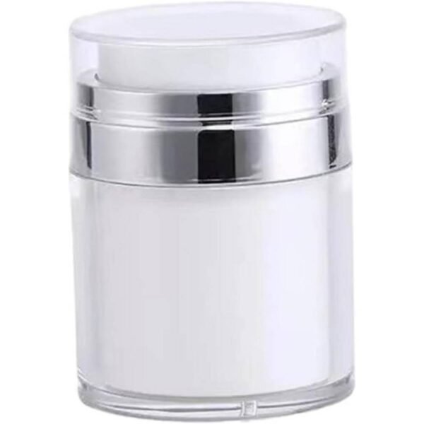 Snner Portable Cosmetic Container 30ml with vacuum pump, easy to fill and refill, practical and reusable, hermetically sealed.