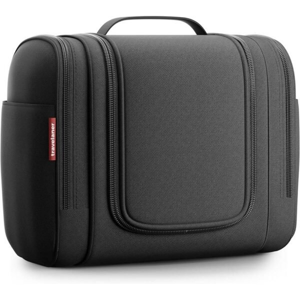 travelaner toiletry bag [Design 2024] 7 liters of storage space Black durable, practical, waterproof, premium quality.
