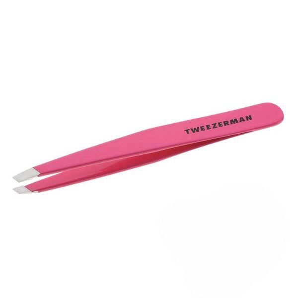 Пинцеты TWEEZERMAN Pretty in Pink из нержавеющей стали, скошенные концы, заточенные вручную, идеально подходят для выщипывания тонких волосков.