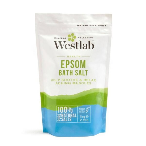 Westlab Reviving Bittersalz 1 kg relajación en el baño y recuperación muscular, mejora de la circulación sanguínea.