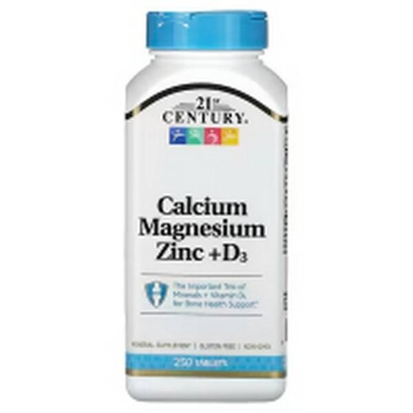 Soutien du système immunitaire-21st Century, Calcium Magnesium Zinc + D3,