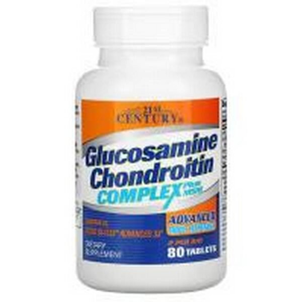 Заболевания суставов-21st Century Glucosamine Chondroitin Complex Plus MSM,