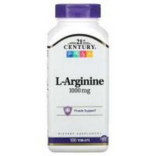 Improved Circulation -21st Century L-Arginine 1,000 mg,