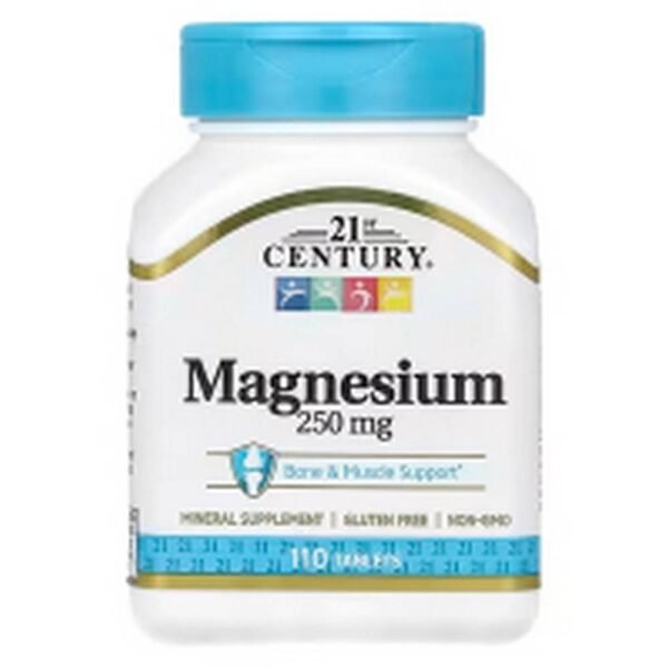 Magnesium Deficiency -21st Century, Magnesium, 250 mg,