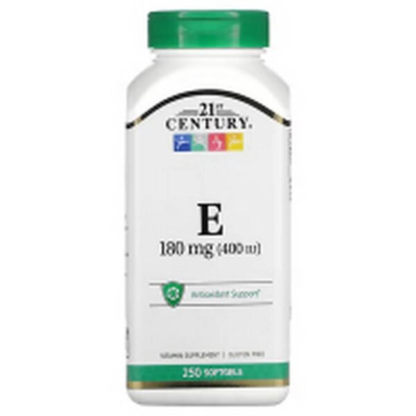 Apoyo al sistema inmunológico-21st Century, Vitamin E, 180 mg (400 IU),