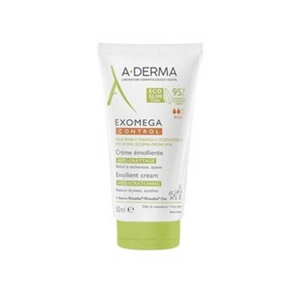 Apaisant et anti-inflammatoire -A-Derma Exomega Control Emollient Cream for Atopic Skin Duplo