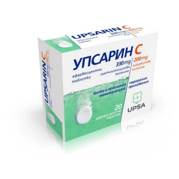 Reducing high fever-Bayer UPSARIN C for pain and fever effervescent tablets ,
