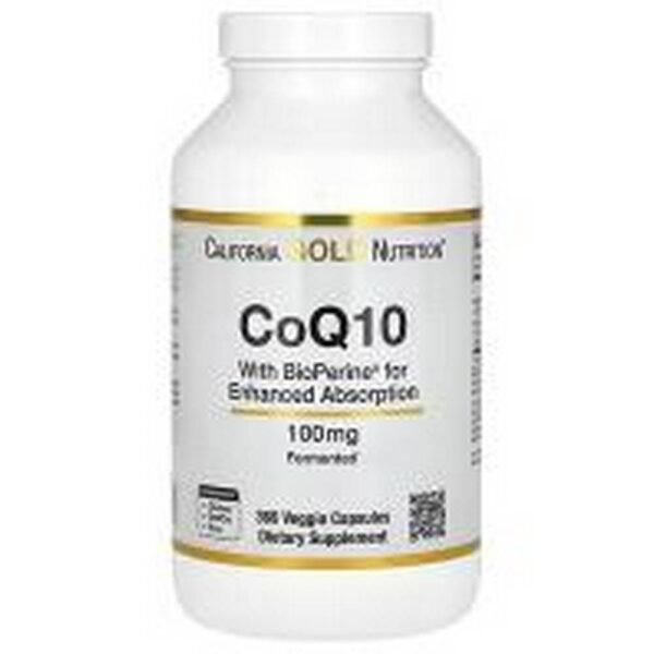 Apoyo cardiovascular-California Gold Nutrition CoQ10 with Bioperine® 100 mg,