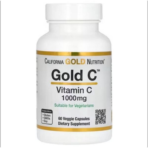 Поддержка иммунной системы-California Gold Nutrition, Gold C, USP Grade Vitamin C, 1,000 mg,