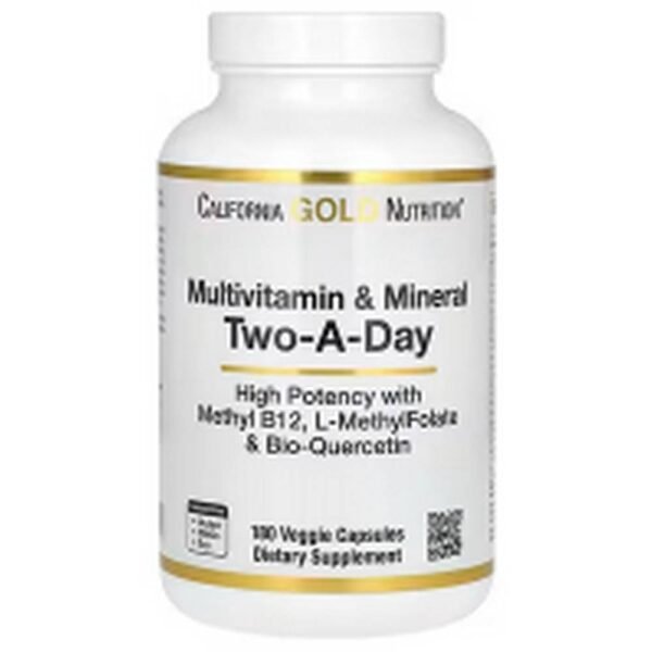 Иммунная поддержка-California Gold Nutrition, Multivitamin and Mineral, Two-A-Day,