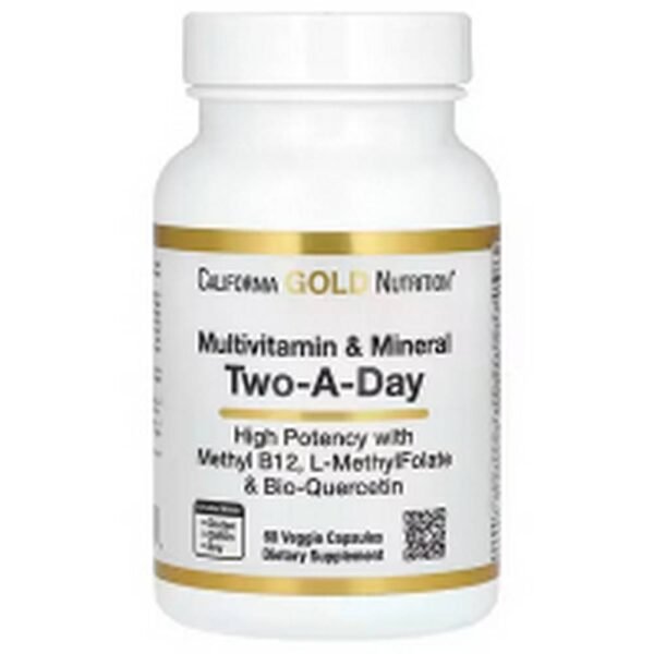 Иммунная поддержка-California Gold Nutrition, Multivitamin and Mineral, Two-A-Day,