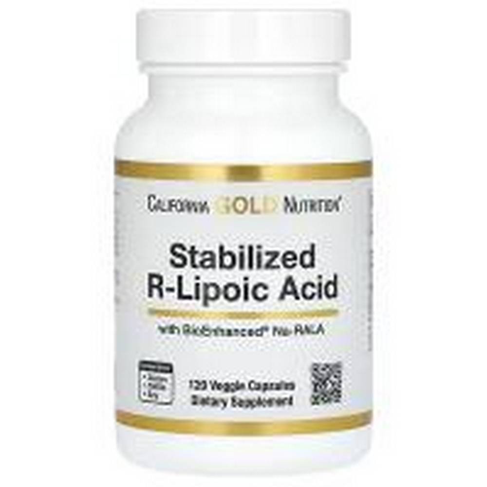 california gold nutrition stabilized r lipoic acid 120 california gold nutrition acido r lipoico estabilizado nutricionalmente120 Антиоксидантная защита -California Gold Nutrition Stabilized R-Lipoic Acid,