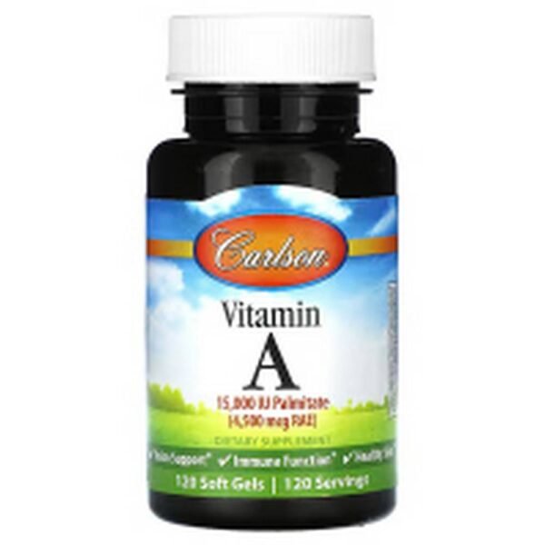 Immune Support -Carlson, Vitamin A, 4,500 mcg RAE (15,000 IU),