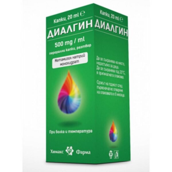 Reducing high temperature-Chemax Pharma DIALGIN drops for pain and temperature solution 500mg,