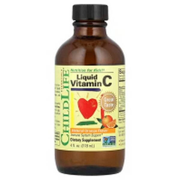 Fortalecimiento del sistema inmunológico -ChildLife Essentials, Liquid Vitamin C, Natural Orange,