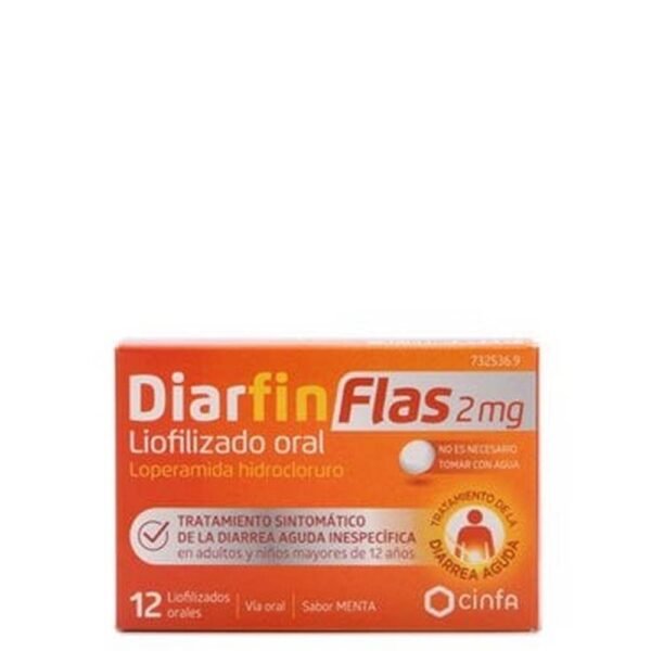 soins digestifs-Diarfin Flas 2 Mg, 12,soulagement de la diarrhée-Diarfin Flas 2 Mg, 12, lopéramide-Diarfin Flas 2 Mg, 12, à dissolution rapide-Diarfin Flas 2 Mg, 12