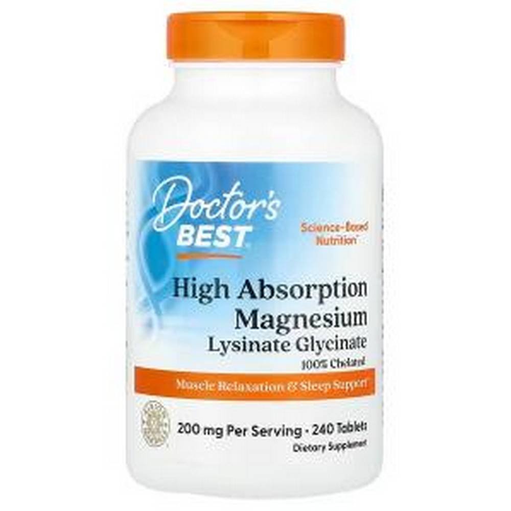 doctors best high absorption magnesium 200 mg 240 Calambres musculares: Doctor's Best, magnesio de alta absorción, 200 mg, 240 mg,_x000D_