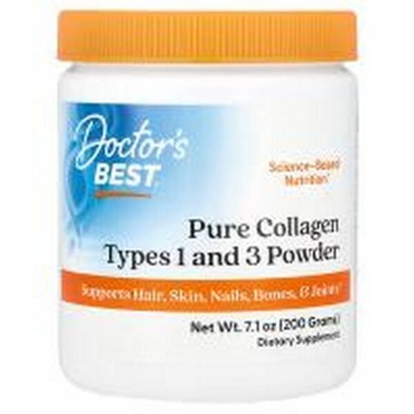Salud de la piel-Doctor's Best  Pure Collagen Types 1 and 3 Powder,