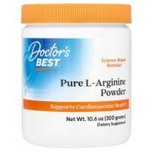 Mejora la circulación sanguínea- Doctor's Best Pure L-Arginine Powder,