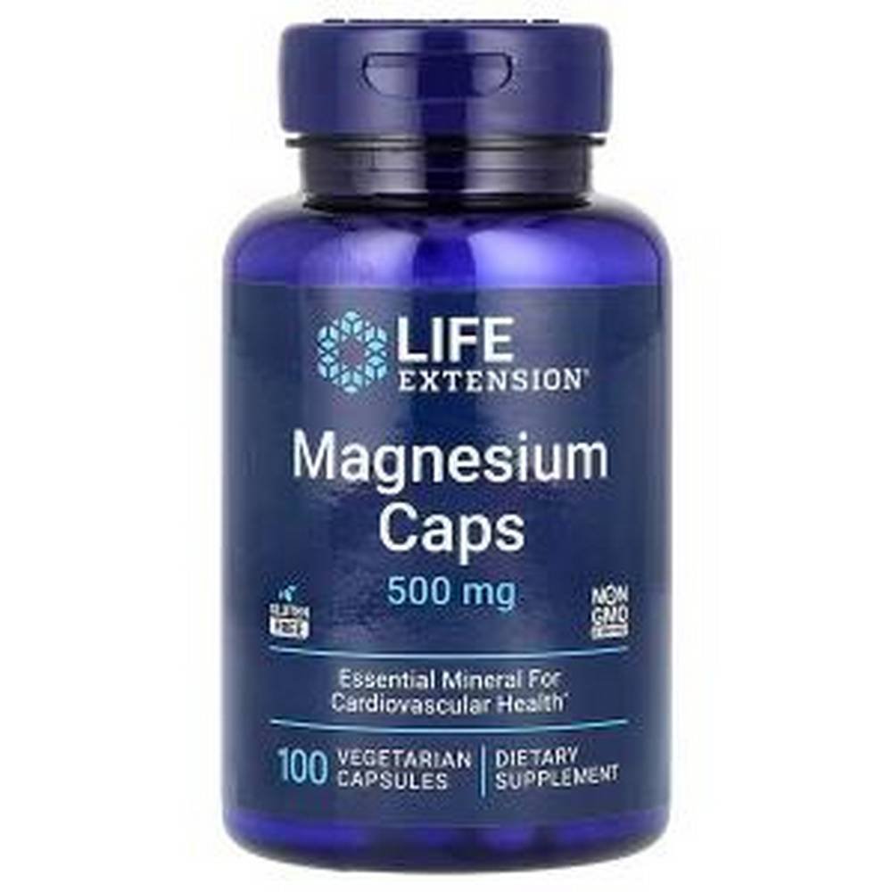 life extension magnesium caps 500 mg 100