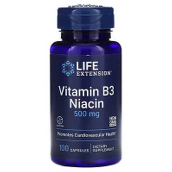 Fatiga y bajos niveles de energía.-Life Extension, Vitamin B3 Niacin, 500 mg,