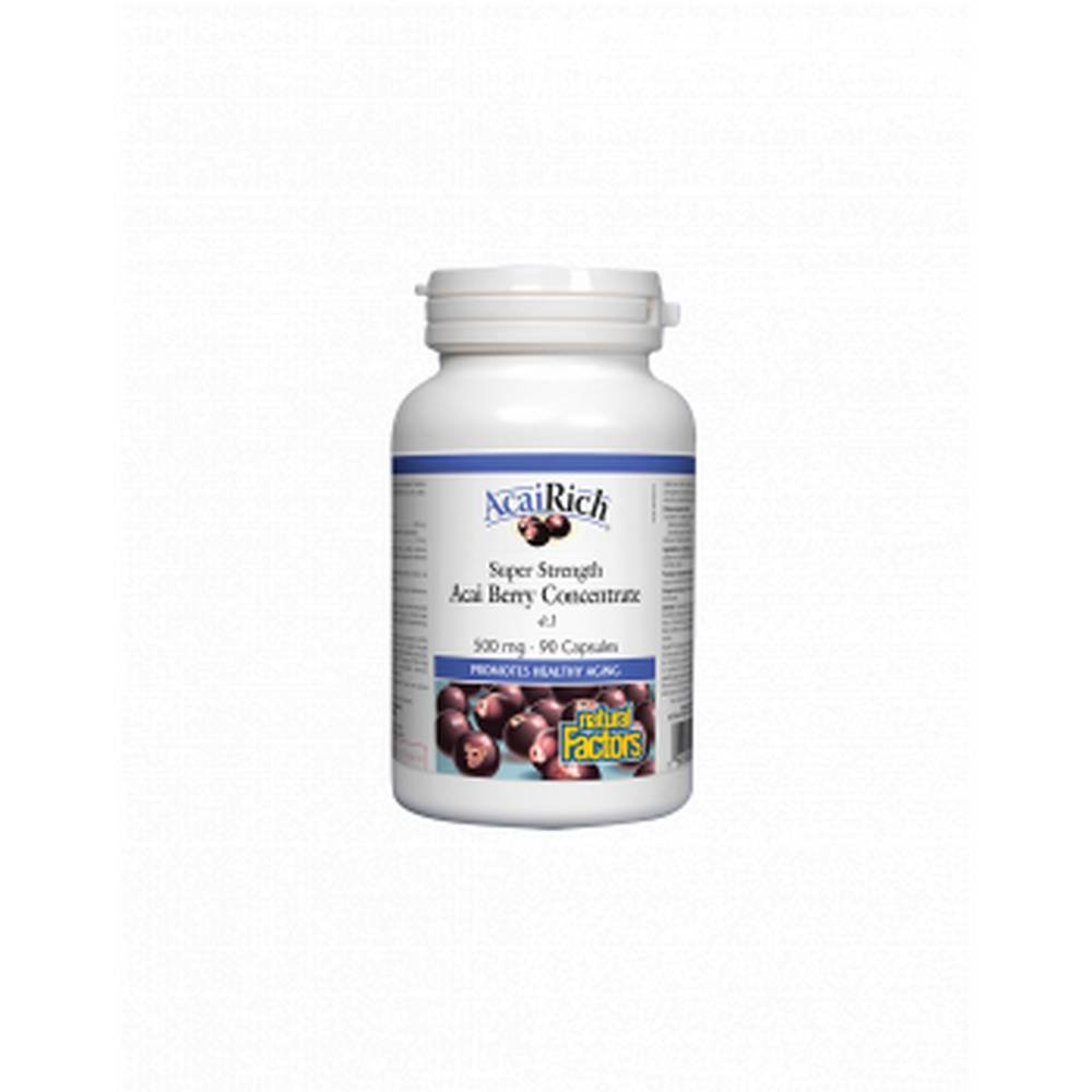 natural factor acai rich concentrate 41 capsules 500mg90 Supports immune system health - NATURAL FACTORS ACAI RICH Concentrate 4:1 capsules 500mg,