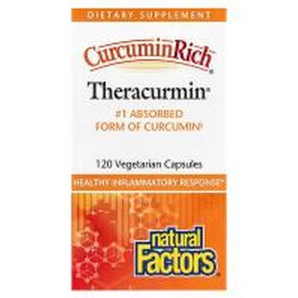 Acción antiinflamatoria -Natural Factors CurcuminRich Theracurmin,