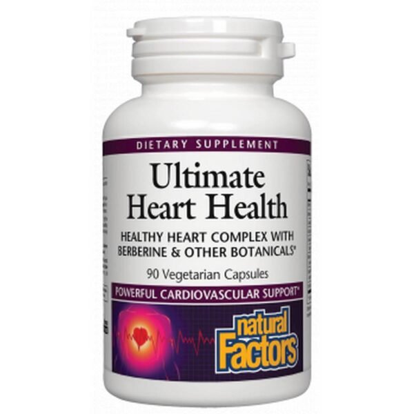 Supports heart health - NATURAL FACTORS ULTIMATE HEART HEALTH Cardiovascular Support veg. caps.,