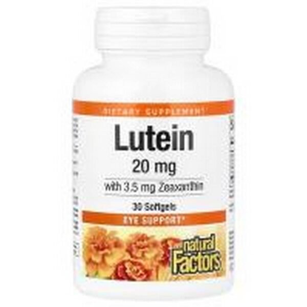Apoyo a la visión - Natural Factors Lutein 20mg,