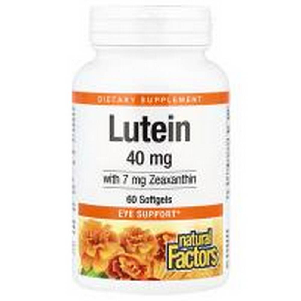 natural factors lutein 40mg60 natural factors luteina 40 mg 60 Apoyo a la visión - Natural Factors Lutein 40mg,