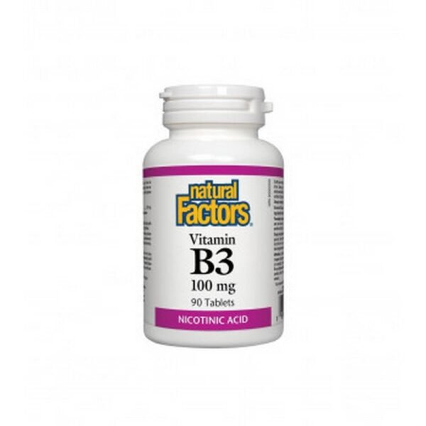 Cardiovascular system support - NATURAL FACTORS VITAMIN B3 (Nicotinic acid) tablets 100mg,