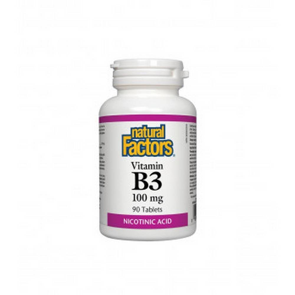 natural factors vitamin b3 nicotinic acid tablets 100mg 90 Cardiovascular system support - NATURAL FACTORS VITAMIN B3 (Nicotinic acid) tablets 100mg,