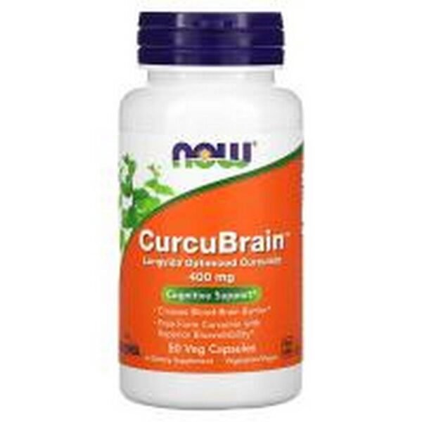 Cognitive Support -NOW Foods CurcuBrain Cognitive Support 400 mg,