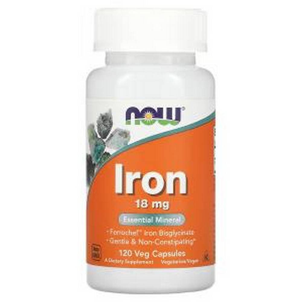 now foods iron 18 mg 120