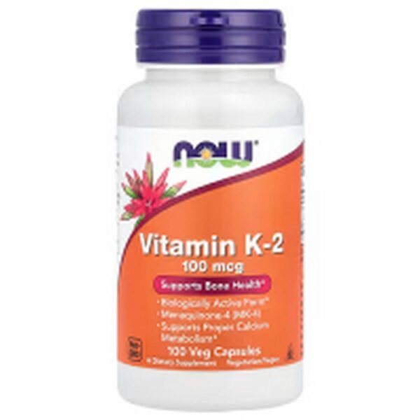 Поддержка иммунной системы-NOW Foods, Vitamin K-2, 100 mcg,