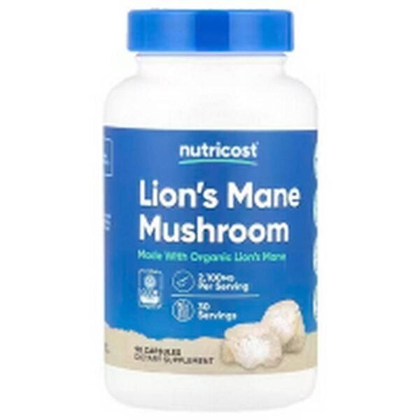 Apoyo al sistema inmunológico-Nutricost Lion's Mane Mushroom, 2,100 mg,
