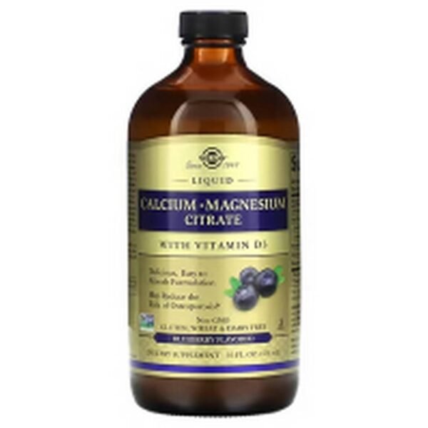 Strengthening bones and teeth-Solgar, Calcium Magnesium Citrate Liquid with Vitamin D3,