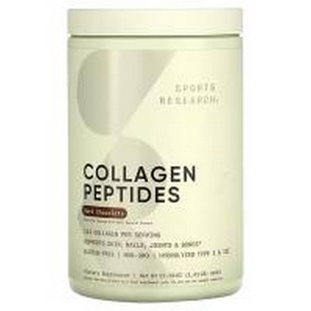 sports research collagen peptides dark chocolate 640g sports research peptidos de colageno chocolate negro640 g Skin Health-Sports Research Collagen Peptides Unflavored,