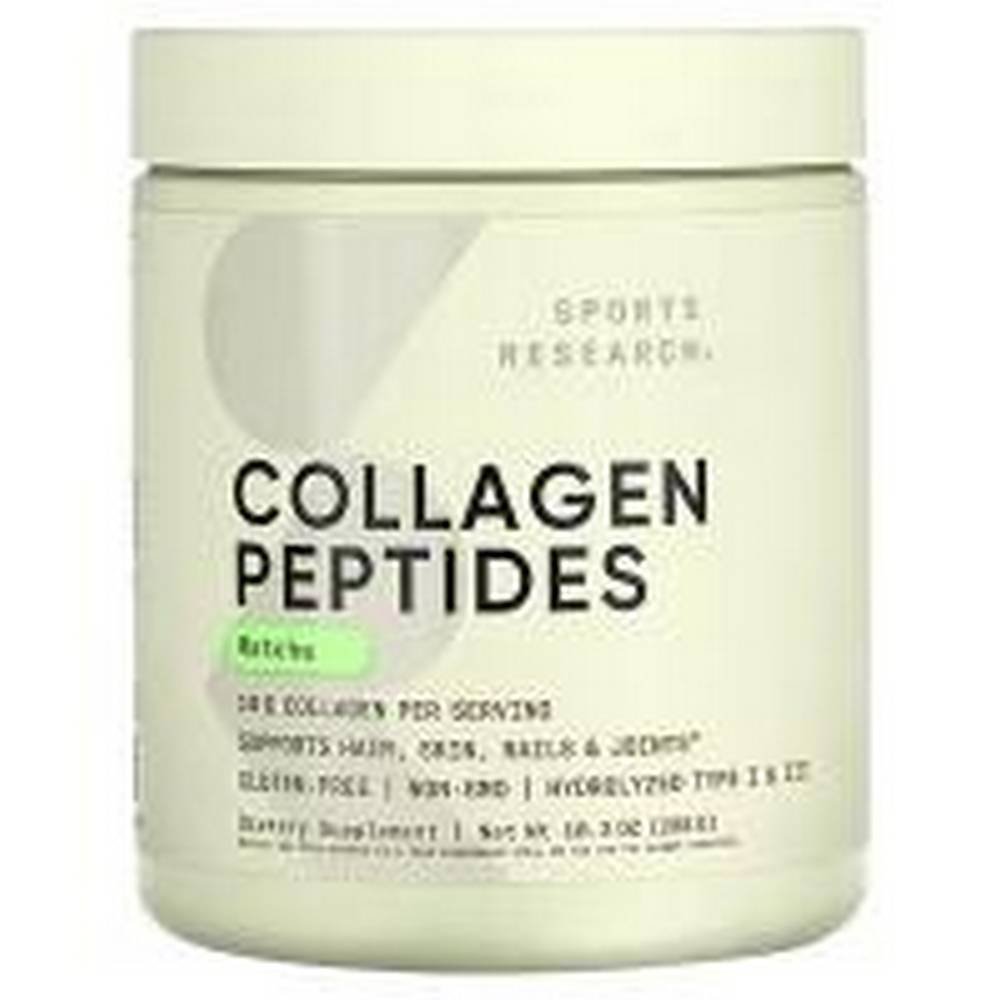 sports research collagen peptides matcha 288g sports research peptidos de colageno matcha 288 g Skin Health-Sports Research Collagen Peptides Unflavored,
