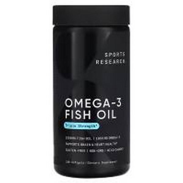 Cardiovascular support-Sports Research Omega-3 Fish Oil.