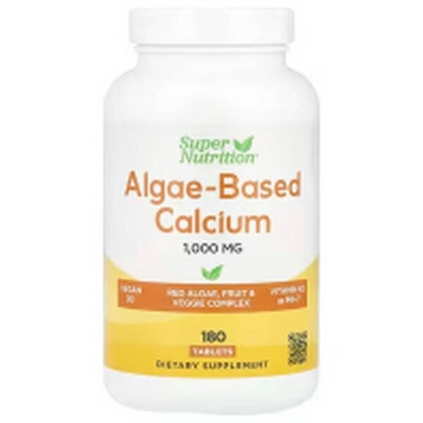 Strengthening bones and teeth-Super Nutrition, Algae-Based Calcium,
