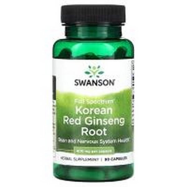 La fuerza y el bajo nivel de energía-Swanson Full Spectrum Korean Red Ginseng Root,