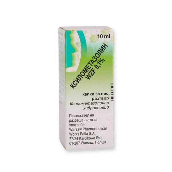 Nasal Congestion Relief - Xylometazoline Nasal Drops, 0.1%,10,