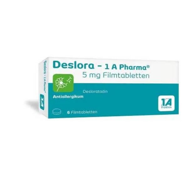 1 A Pharma Deslora 5mg 6 - relieves symptoms of allergic rhinitis (inflammation of the nasal passages caused by allergies, such as hay fever or dust mite allergy) in adults and adolescents aged 12 years and over.
