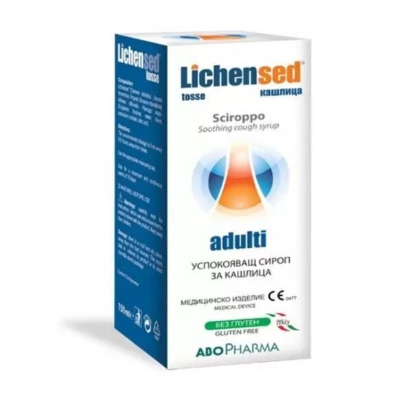 Soulagement de la douleur lors de la toux - Abo Pharma Lichensed Soothing Cough Syrup,