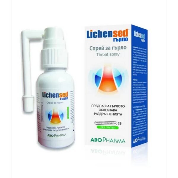 Treating throat inflammations - Abo Pharma Lichensed Throat Spray, 30ml,