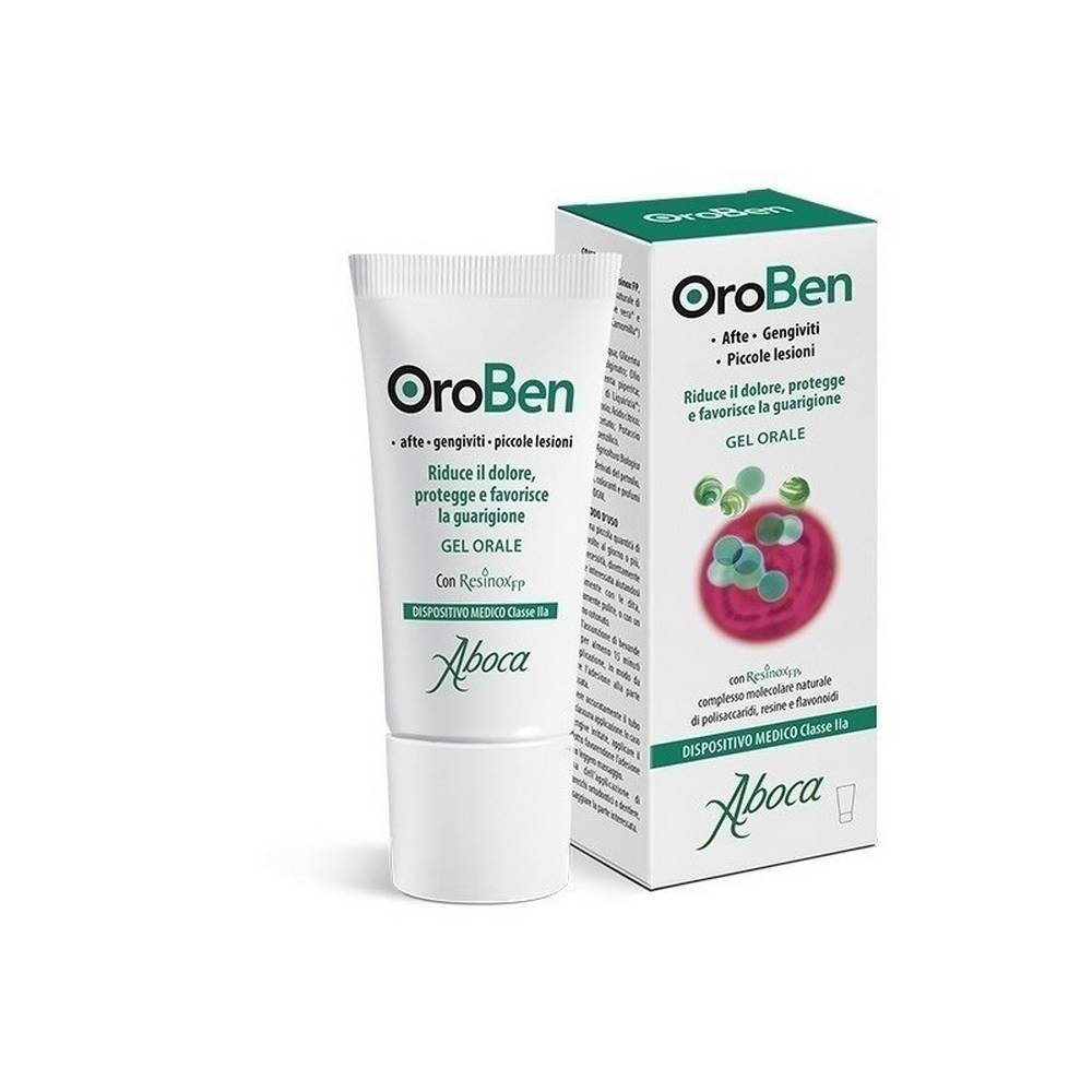 aboca oroben gel 15 ml Aboca - Oroben - Oral para úlceras y lesiones bucales 15 ml reduce el dolor y favorece la cicatrización de úlceras, útil también para hidratar la mucosa bucal seca debido a medicamentos u otros tratamientos, indicado para niños mayores de 3 años, mujeres embarazadas y lactantes.