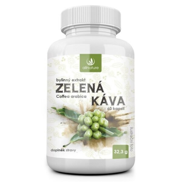Allnature Green Coffee Herbal Extract 60 Capsules is a dietary supplement containing green coffee bean extract, known for its weight management benefits. Rich in chlorogenic acids, it helps support metabolism, boost fat burning, and regulate blood sugar levels.