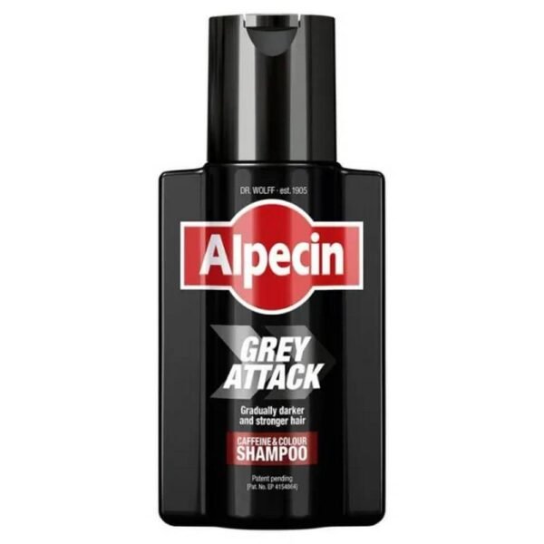 Cobertura de canas - Alpecin Grey Attack Caffeine & Colour Shampoo,